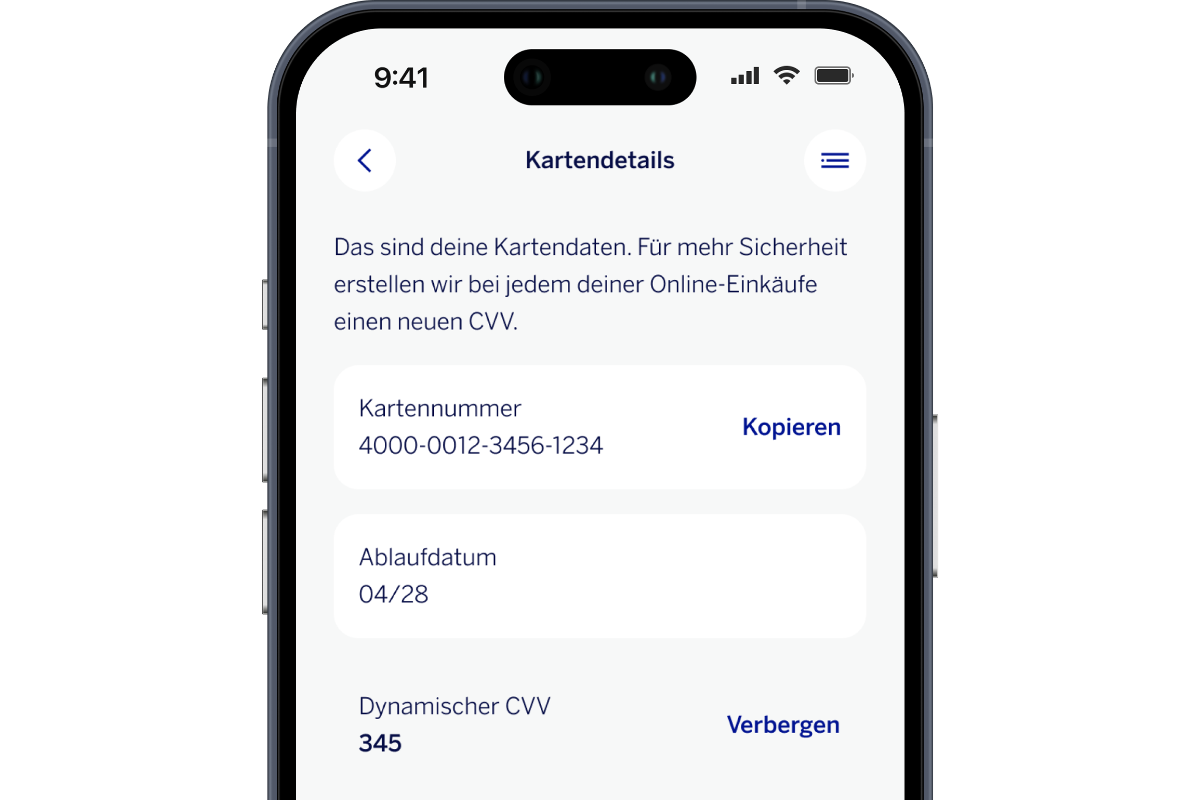 Was bedeutet CVV, und wo finde ich ihn?