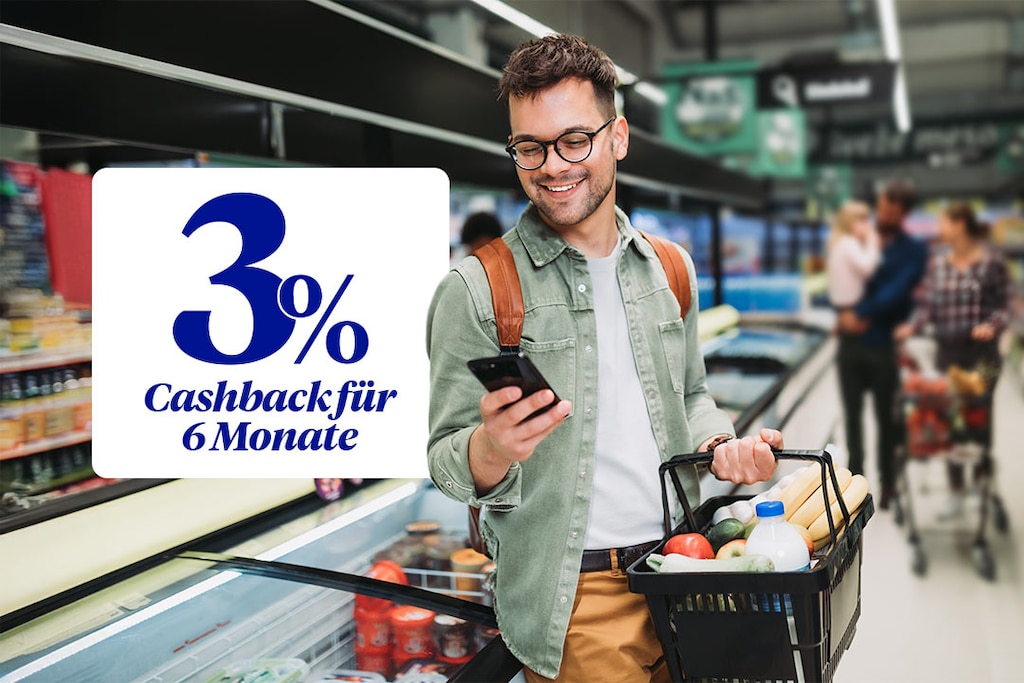 3 % echtes Cashback mit deiner kostenlosen Debitkarte