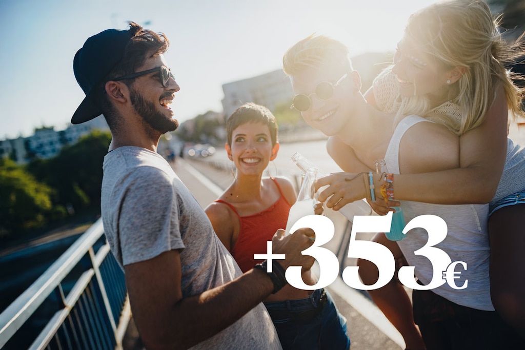 Bis zu 353 € mit BBVA Aktionen!