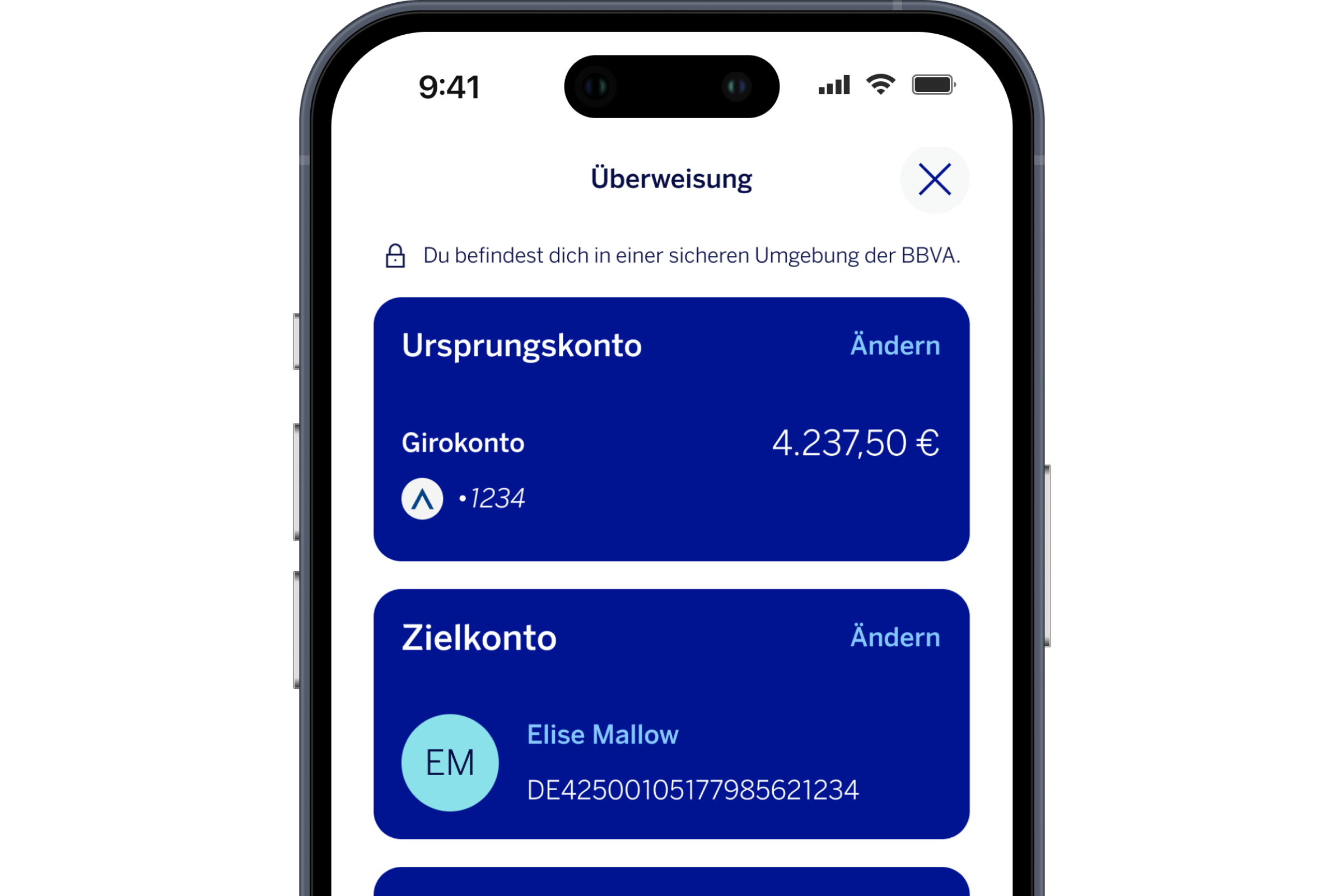 Jetzt in Echtzeit Geld senden