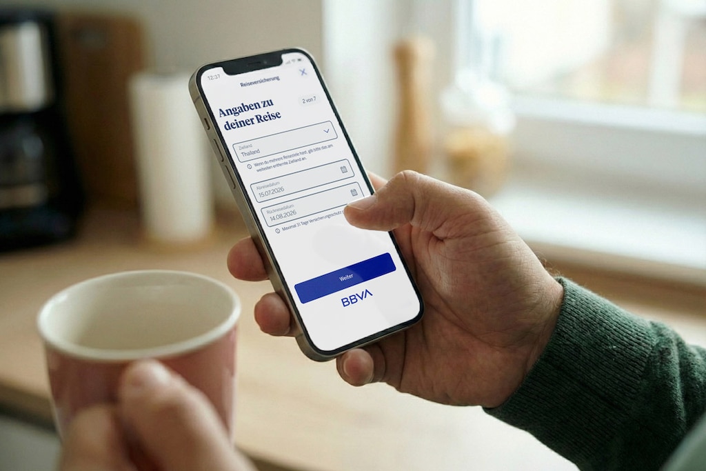Deine Reiseversicherung. Einfach in der App.