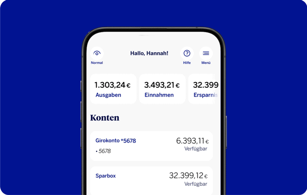 App-Screen der BBVA App vom Bereich Meine Nachrichten mit Verifizierungshinweis.