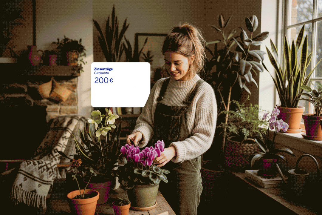 Profitiere außerdem von der Verzinsung deines Girokontos